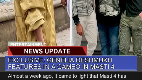 Exclusive Genelia Deshmukh Features in a Cameo in