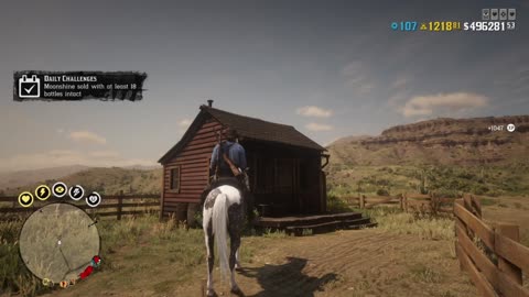 RDO * Moonshiner Daily Challenge ~ Moonshine Sold with at Least 18 Bottles Intact