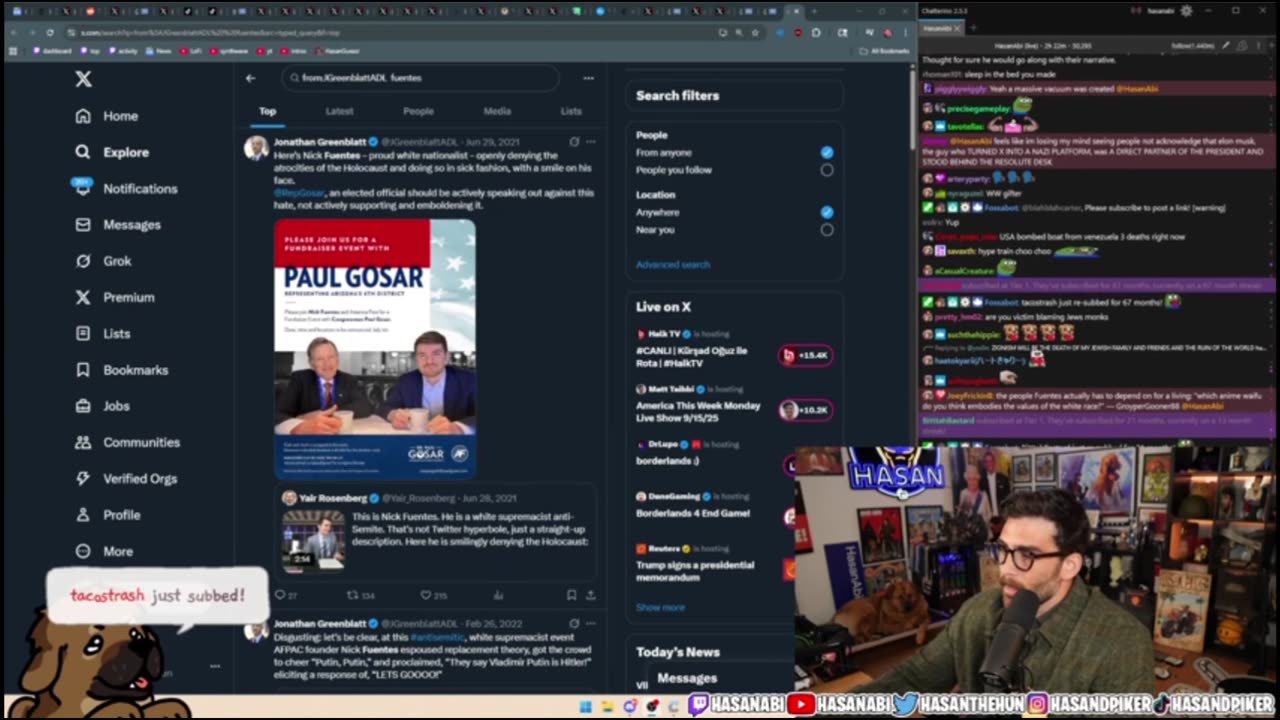 Hasan is terrified of Nick Fuentes