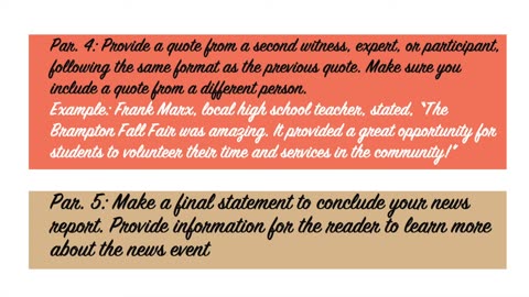 ESL - Writing a newspaper article (step-by-step guide)