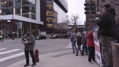 Preaching Outside the Kid Rock Concert - Minneapolis