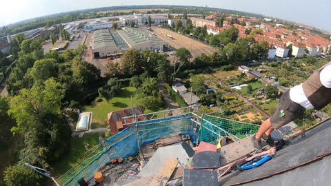 Anfang und Endort - Teil 29 - 27.08.2025 - Schuppendeckung Wasserturm Paunsdorf