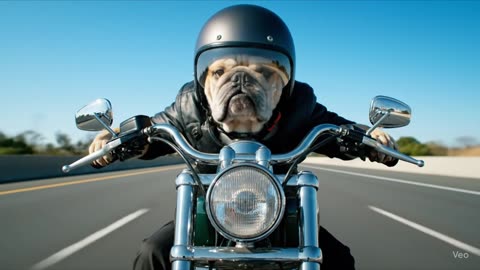 Bulldog Biker 🚴🐶 | Epic Ride with Skillet Vibes 🔥