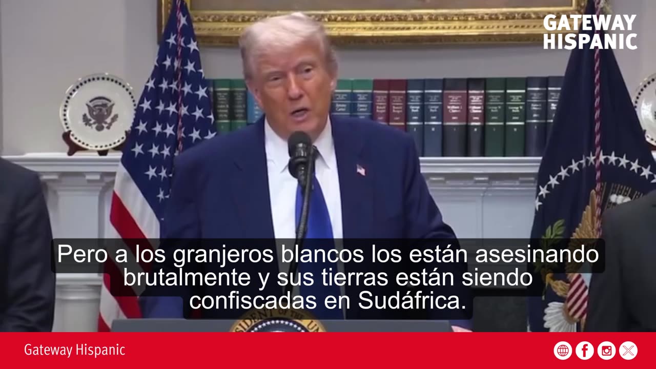 Trump concede refugio a agricultores sudafricanos.