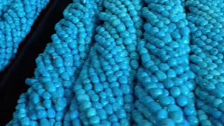 250619-11 Sleeping Beauty Turquoise Bead Strand: Star River Fragments Sealed on the Wrist
