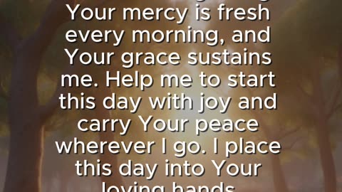 God’s Mercy Is New Every Morning 🌄