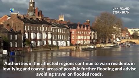 La tempête Bram a provoqué des inondations catastrophiques au Royaume-Uni et en Irlande