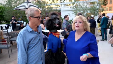 Pups and capes pack an LA rooftop for a special Superman screening