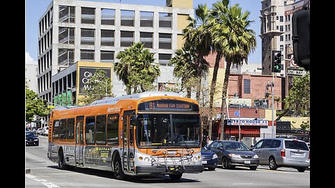 The Metro Bus on South Hill Street.