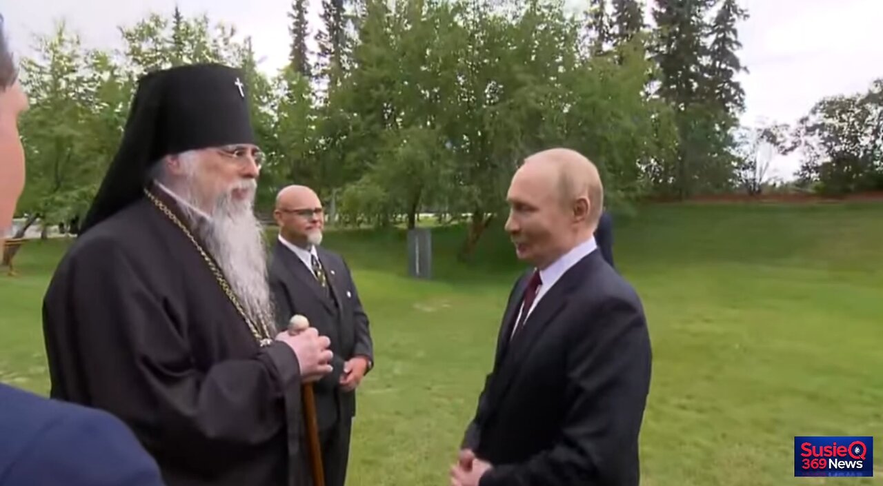 PUTIN SPEAKS TO ORTHODOX BISHOP AND PRESENTS GIFTS