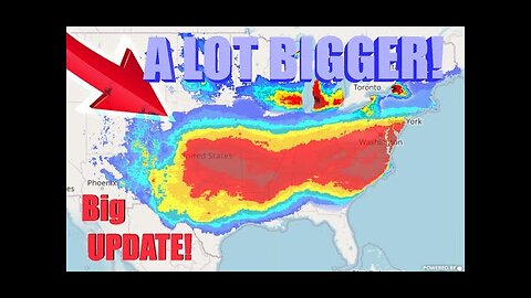 This Snow & Ice Storm Has Gotten A LOT Bigger!