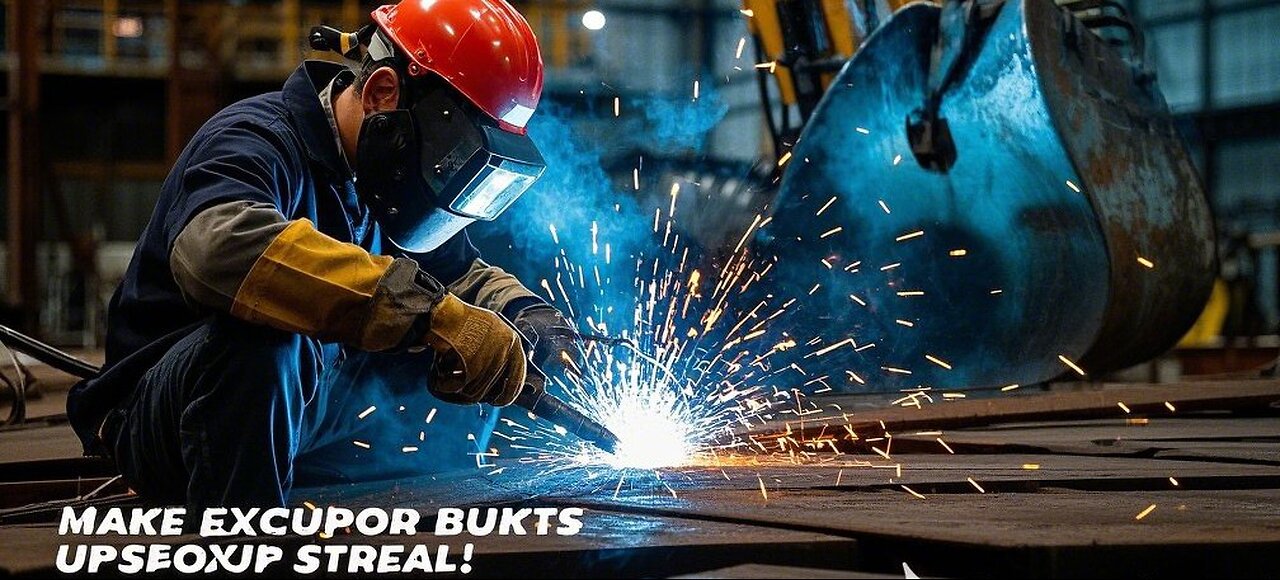 How to build an excavator bucket from ship steel