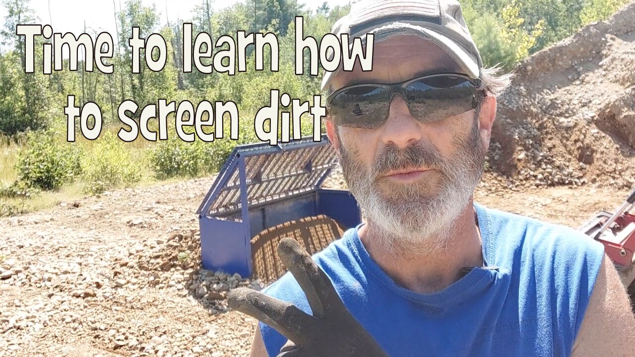 Build site prep work continues. Time to screen some dirt!