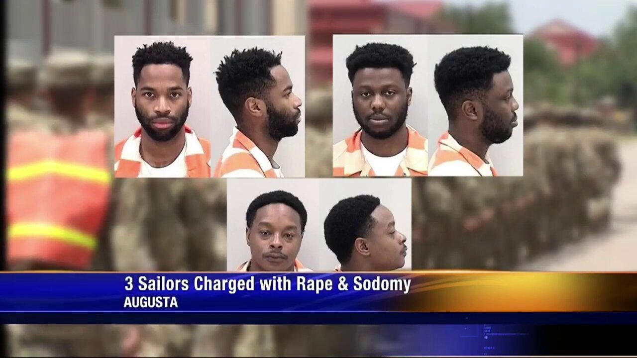 Three black Navy sailors stationed at Ft Gordon charged with rape