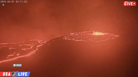 🔴 LIVE WATCH LIVE: Kilauea volcano's sporadic eruption in Hawaii as lava pours out of a summit vent