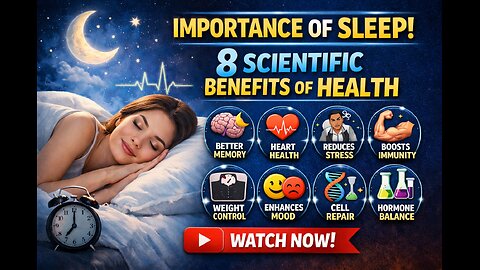 Important of sleep Eight secientific benefits for health