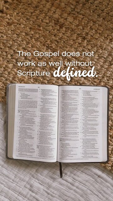 Gospel Truth Starts with Scripture