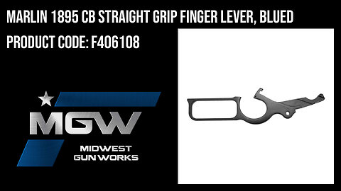 Marlin 1895 CB Straight Grip Finger Lever, Blued - F406108