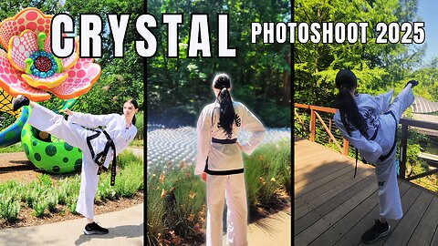 When Martial Arts CRASHES Crystal Bridges 👀 | PHOTOSHOOT 2025 | Ms Verga #blackbelt #taekwondo