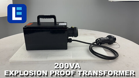 200VA Explosion Proof Transformer - 220V to 110V AC - (1) Receptacle - 5' Cord - ATEX/IECEx Rated