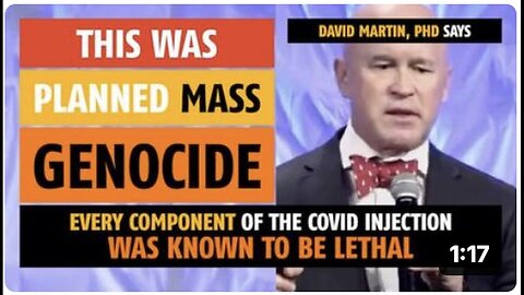 "Planned Mass Genocide, Asserts David Martin, PhD"