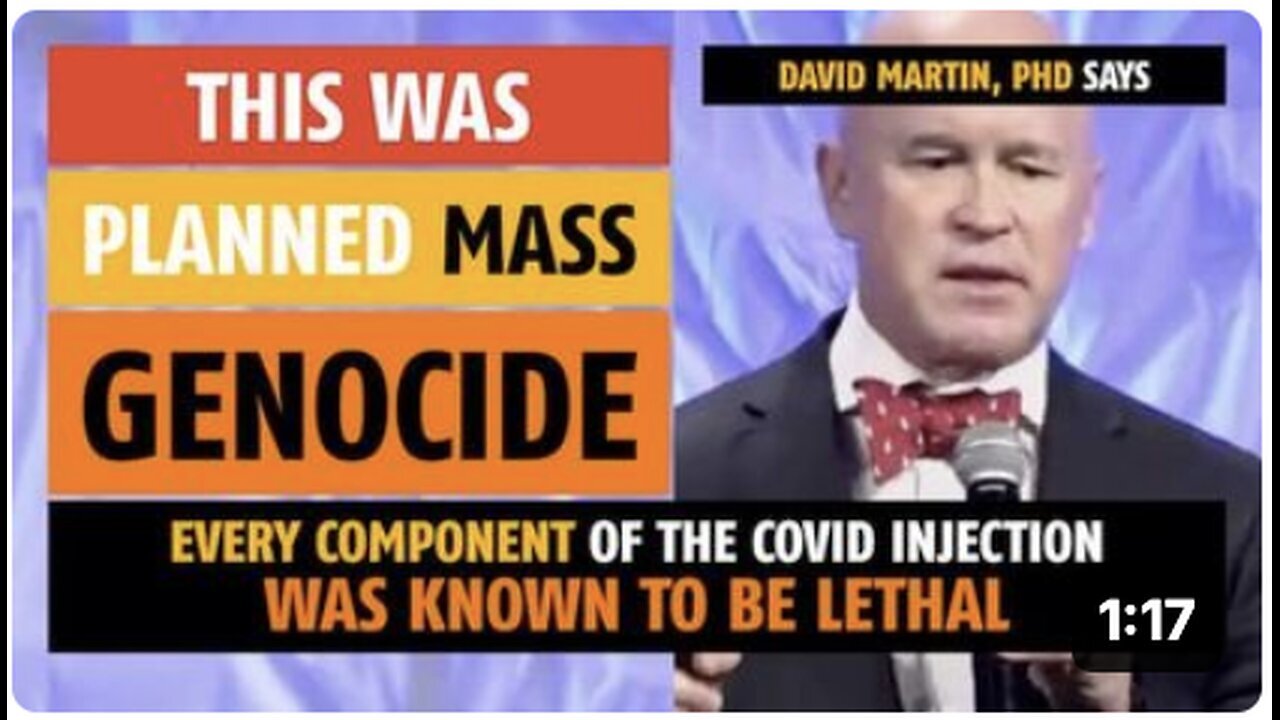 "Planned Mass Genocide, Asserts David Martin, PhD"