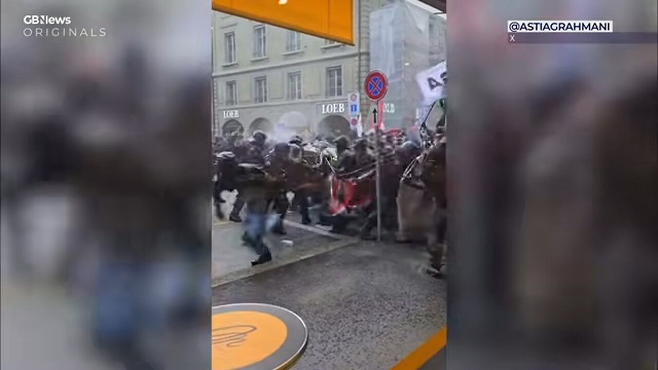 WATCH: Pro-Palestine protesters set restaurant ablaze TRAPPING workers as policemen HOSPITALISED