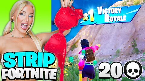 1 KILL = REMOVE 1 CLOTHING PIECE ON FORTNITE! | Charlotte Parkes