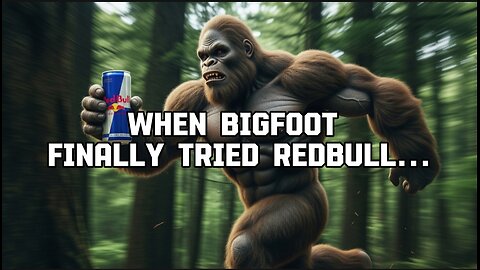 What happens when Bigfoot tries Red Bull for the FIRST time in the wild?