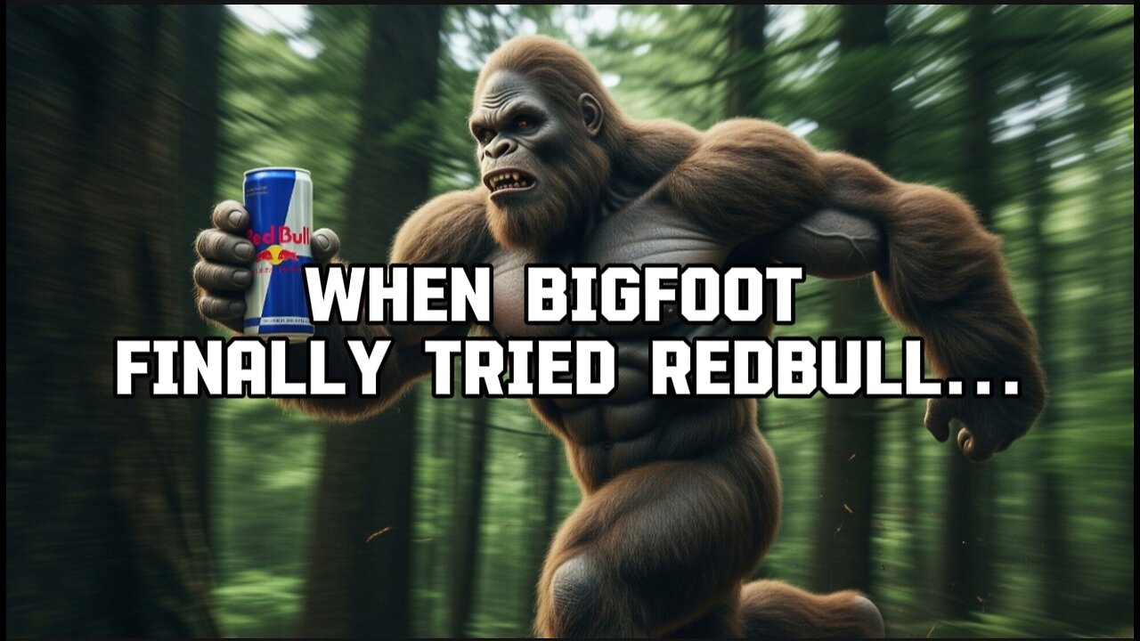 What happens when Bigfoot tries Red Bull for the FIRST time in the wild?