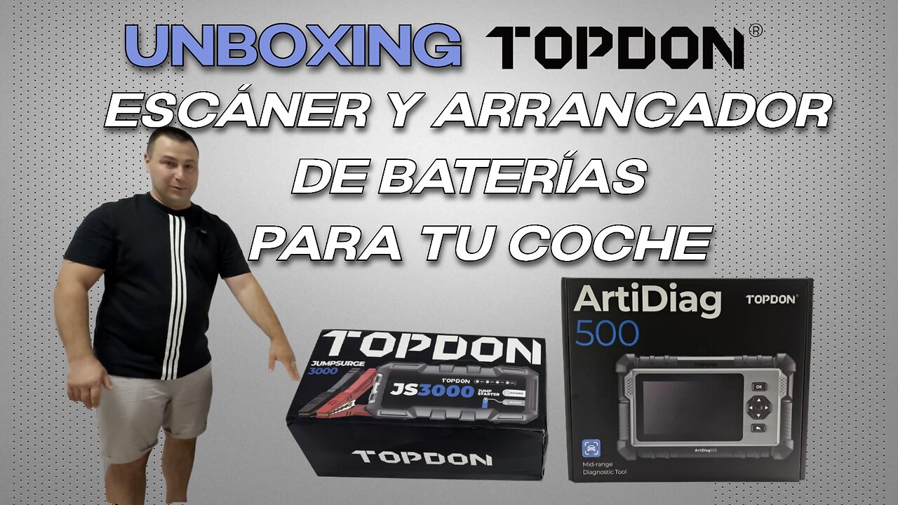 Unboxing TOPDON: Escáner y Arrancador de Baterías para tu Coche ! #topdon #topdonartidiag500 #auto