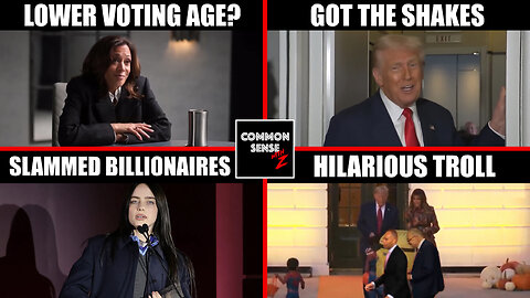 Kamala Voting Age Change?, Trump's Got Shakes, Billie Eilish Billionaire Callout, WH Halloween Troll