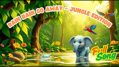 Rain Rain Go Away – Jungle Edition 🌧️🐘 | Fun Weather & Animal Song for Kids