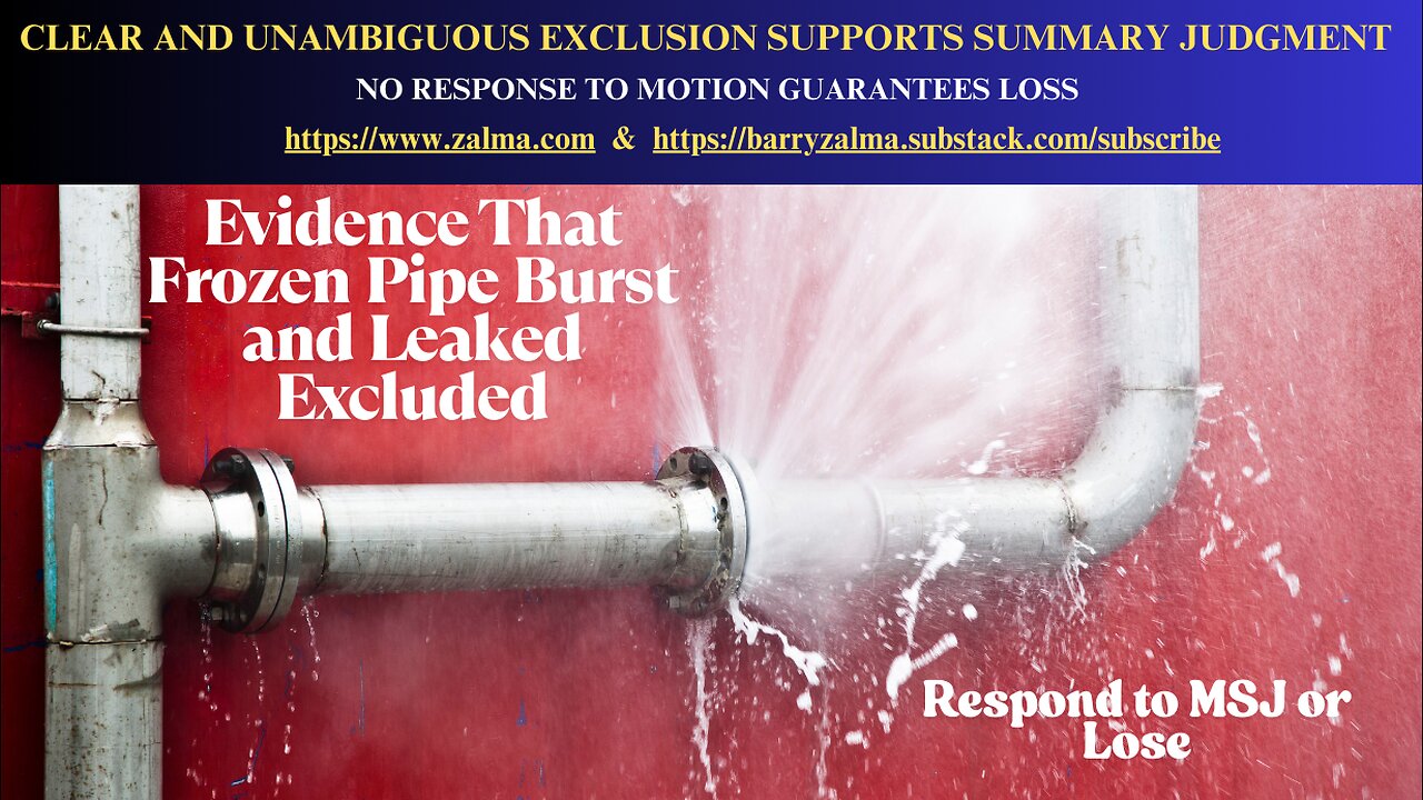Clear and Unambiguous Exclusion Supports Summary Judgment