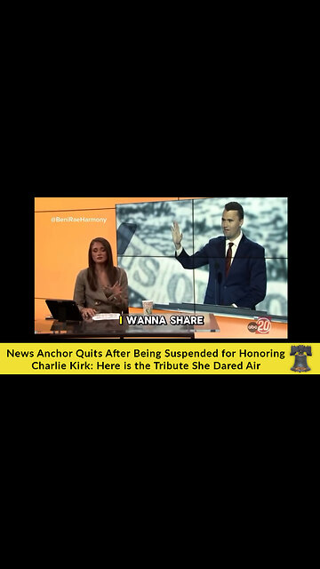 News Anchor Quits After Being Suspended for Honoring Charlie Kirk: Here is the Tribute She Dared Air