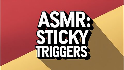 60-Second ASMR: Sticky Triggers (Peel & Press • Oddly Satisfying • No Talking)