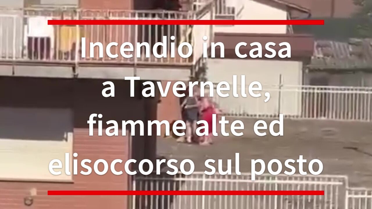 cendio in casa a Tavernelle, fiamme alte ed elisoccorso sul posto