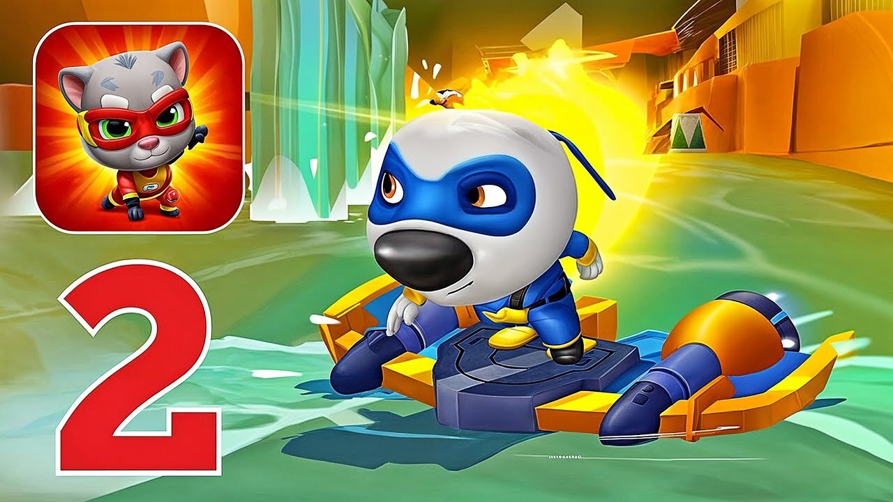 Talking Tom Hero Dash - Gameplay Walkthrough | Part 2 (Android, iOS)