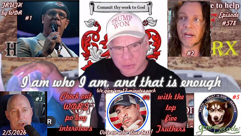 I am who I am, and that is enough - TRUTH by WDR - Ep. 578 - LIVE AND REPLAY