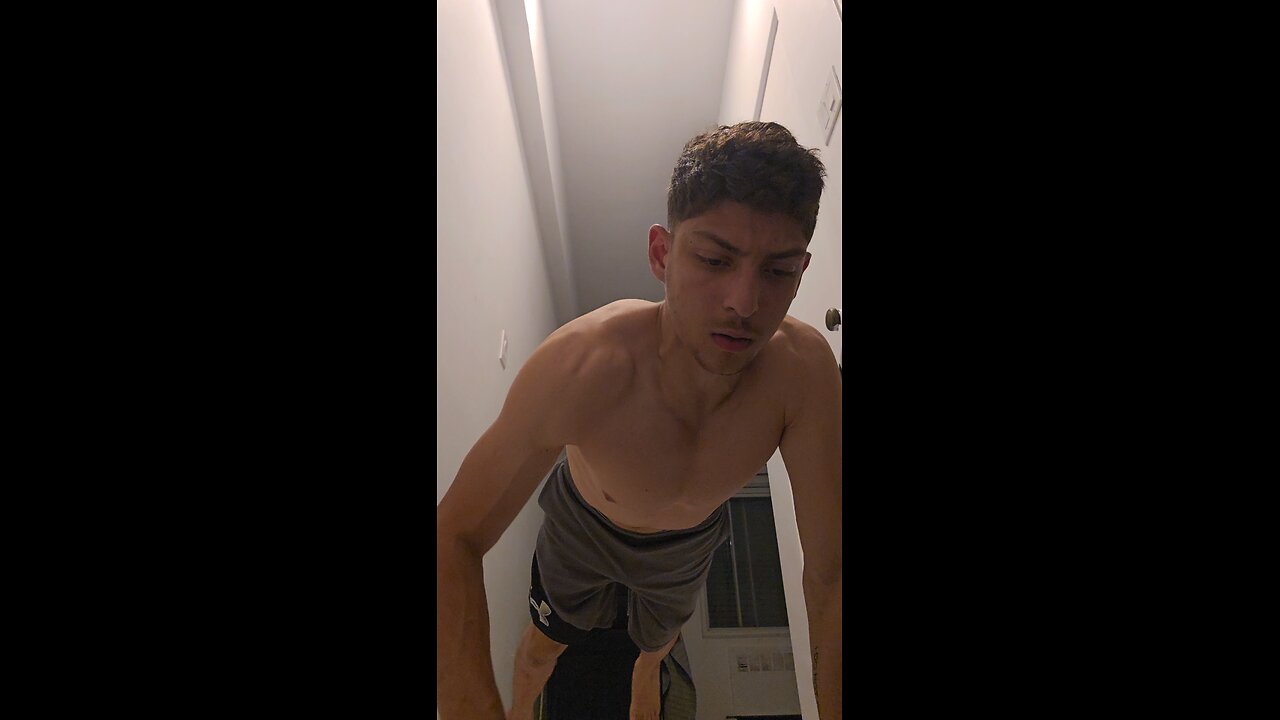 75 pushups in a row.