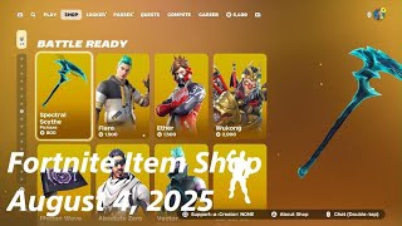 Fortnite Item Shop|August 4, 2025