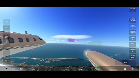 Destin FL, Flying over Clearwater Beach from Tampa airport private jet terminal