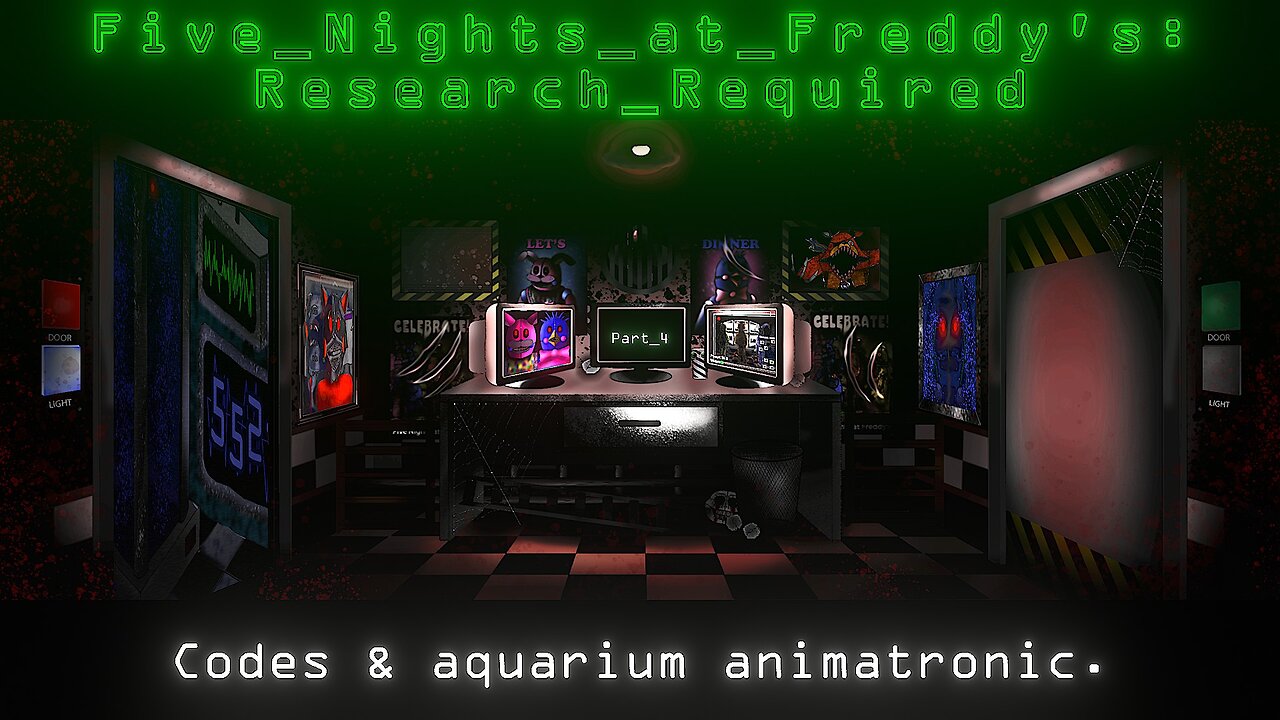 FNAF: Research Required - Codes & aquarium animatronic - Part 4 (fr/en)