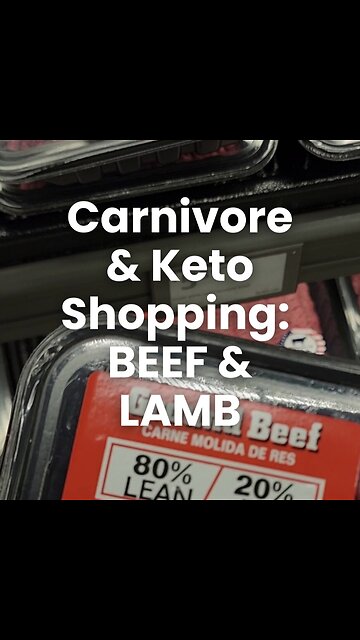 Carnivore and Keto Shopping Beef and Lamb