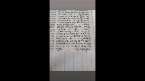 1 John 4:1-3