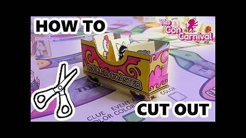 How to Cut Out The Mini Con-Carnival | PRINT & PLAY BOARD GAME |