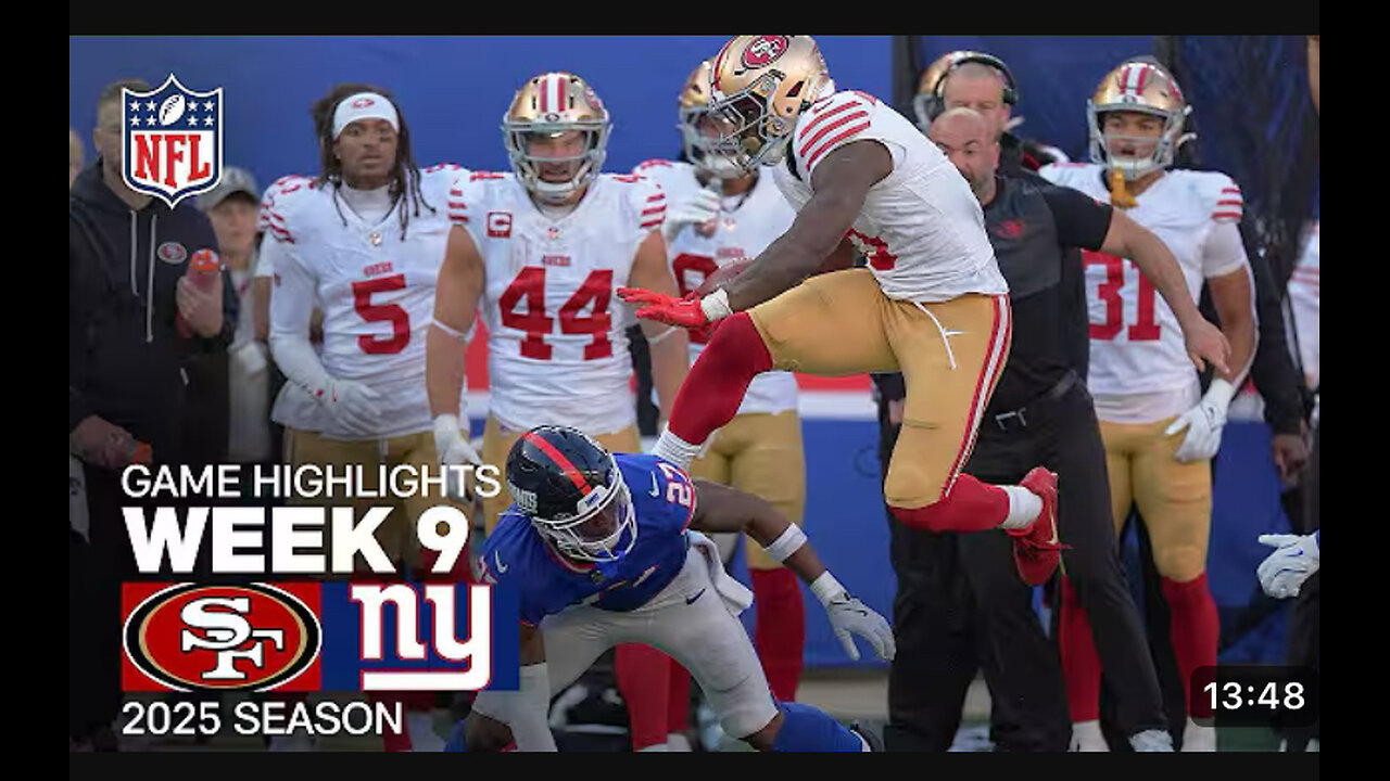 San Francisco 49ers vs New York Giants highlights
