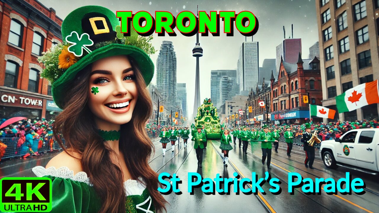 【4K】Toronto St. Patrick’s Day Parade Largest Irish Celebration Canada! 🍀 🇨🇦