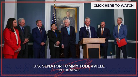 Senator Tuberville Joins Press Conference Thanking President Trump's Work to Make D.C. Safe Again
