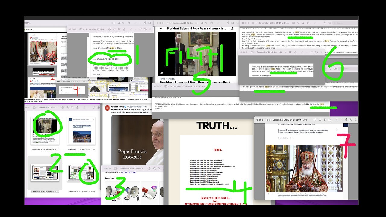 11@ 1104 (10@1023) (9RISE@1000) (8HATE - P0PE RIH 095221042025) VIDEO 338 (3/3) HIGH RES B - RESURRECTION 2025 © KING LIER KODERER TR0LL KKKOLUDER KKK0NSPIRATERER JAKKK D0RSsEE LIAR 1105209042025